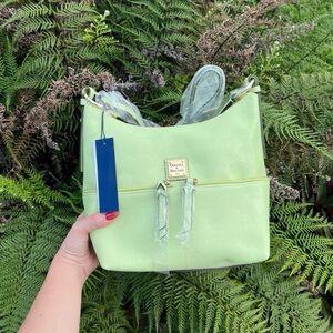 NWT Dooney & Bourke Saffiano Alyssa Crossbody • Key Lime